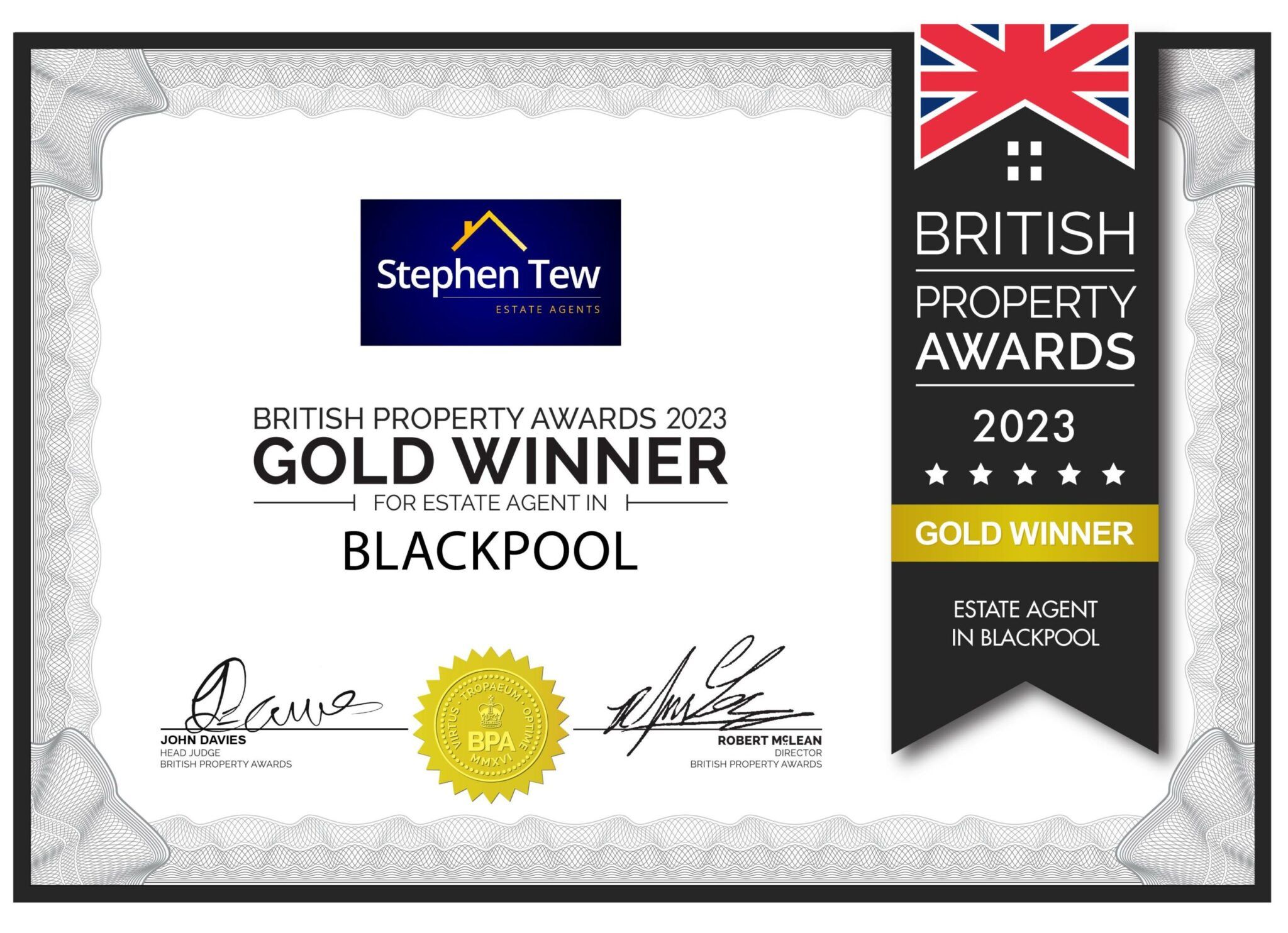 British Property Award WINNERS!!!!