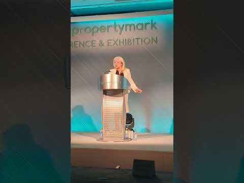 Maxine Fothergill with her keynote speech at the ARLA Propertymark Conference 2021