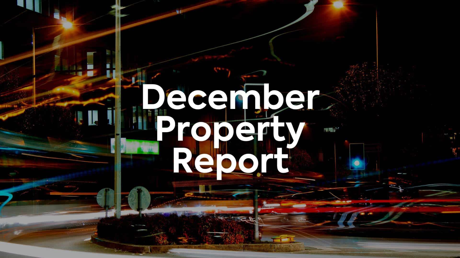 Latest: December’s property market report
